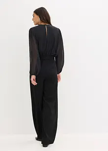 Tuta elegante con chiffon e glitter, bonprix Tuta elegante con chiffon e glitter, bonprix