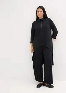 Blusa di jersey con inserti di satin, bonprix Blusa di jersey con inserti di satin, bonprix