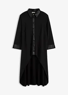 Blusa di jersey con inserti di satin, bonprix Blusa di jersey con inserti di satin, bonprix