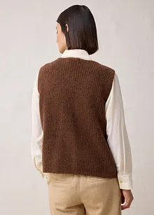 Gilet in filato grosso con lana d'alpaca, bonprix Gilet in filato grosso con lana d'alpaca, bonprix