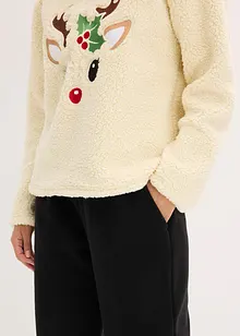 Tuta da casa in teddy con pantaloni in pile, bonprix Tuta da casa in teddy con pantaloni in pile, bonprix