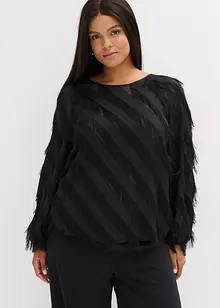 Blusa con dettagli frangiati, bonprix Blusa con dettagli frangiati, bonprix