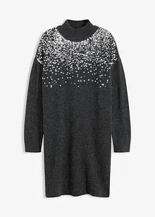 Abito in maglia con applicazione di paillettes, bonprix Abito in maglia con applicazione di paillettes, bonprix