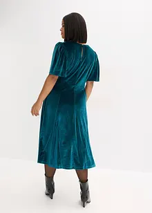 Abito midi in velluto morbido, bonprix Abito midi in velluto morbido, bonprix