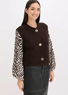 Gilet in maglia con bottoni decorativi, bonprix Gilet in maglia con bottoni decorativi, bonprix