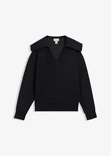 Felpa con collo molto ampio in misto viscosa, bonprix Felpa con collo molto ampio in misto viscosa, bonprix