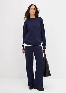 Pantaloni in felpa interlock, bonprix Pantaloni in felpa interlock, bonprix