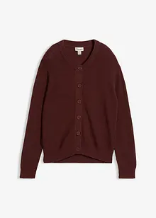 Cardigan girocollo in filato fine, bonprix Cardigan girocollo in filato fine, bonprix