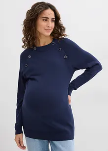 Maglione prémaman / da allattamento 2 in 1 in puro cotone biologico, bonprix Maglione prémaman / da allattamento 2 in 1 in puro cotone biologico, bonprix