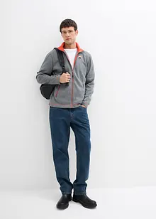 Giacca in pile lavorato a maglia con dettagli a contrasto, bonprix Giacca in pile lavorato a maglia con dettagli a contrasto, bonprix