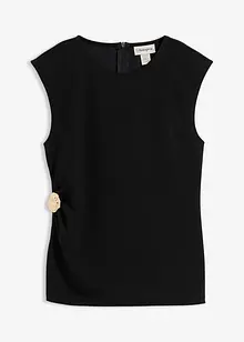 Top in crêpe con fibbia decorativa, bonprix Top in crêpe con fibbia decorativa, bonprix