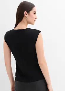 Top in crêpe con fibbia decorativa, bonprix Top in crêpe con fibbia decorativa, bonprix