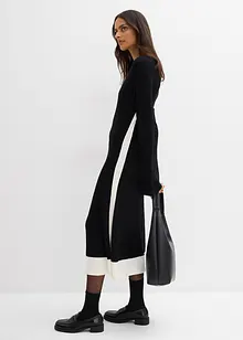 Abito in maglia di misto viscosa con dettagli a contrasto, bonprix Abito in maglia di misto viscosa con dettagli a contrasto, bonprix