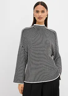 Maglione accollato in misto viscosa, bonprix Maglione accollato in misto viscosa, bonprix