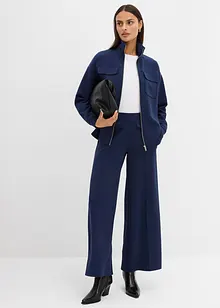 Felpa con zip in misto viscosa leggermente lucido, bonprix Felpa con zip in misto viscosa leggermente lucido, bonprix