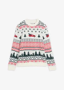 Maglione in filato fine con motivo natalizio, bonprix Maglione in filato fine con motivo natalizio, bonprix