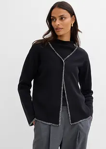 Cardigan in misto lana con dettagli a contrasto, bonprix Cardigan in misto lana con dettagli a contrasto, bonprix