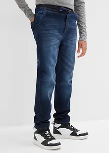 Jeans termici regular fit con elastico in vita e fodera in jersey, straight, bonprix Jeans termici regular fit con elastico in vita e fodera in jersey, straight, bonprix