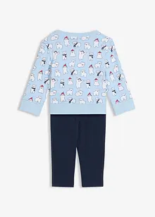 Felpa e leggings per gattonare in puro cotone biologico (set 2 pezzi), bonprix Felpa e leggings per gattonare in puro cotone biologico (set 2 pezzi), bonprix