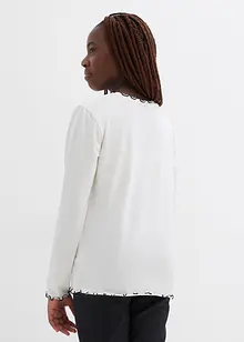 Maglia a maniche lunghe in misto cotone biologico elasticizzato (pacco da 2), bonprix Maglia a maniche lunghe in misto cotone biologico elasticizzato (pacco da 2), bonprix