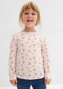 Maglia a maniche lunghe in misto cotone biologico elasticizzato, bonprix Maglia a maniche lunghe in misto cotone biologico elasticizzato, bonprix