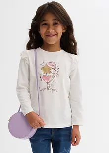 Maglia a maniche lunghe in misto cotone biologico elasticizzato (pacco da 2), bonprix Maglia a maniche lunghe in misto cotone biologico elasticizzato (pacco da 2), bonprix