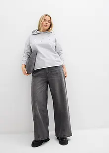 Felpa oversize con cappuccio e pietre decorative, bonprix Felpa oversize con cappuccio e pietre decorative, bonprix