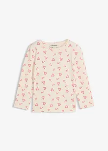 Maglia a maniche lunghe in misto cotone biologico elasticizzato, bonprix Maglia a maniche lunghe in misto cotone biologico elasticizzato, bonprix