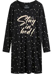 Camicia da notte a maniche lunghe in cotone biologico, bonprix Camicia da notte a maniche lunghe in cotone biologico, bonprix