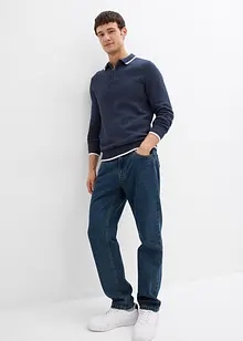 Maglione con colletto a polo e cotone riciclato, bonprix Maglione con colletto a polo e cotone riciclato, bonprix