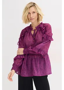 Blusa in chiffon con ruches, bonprix Blusa in chiffon con ruches, bonprix
