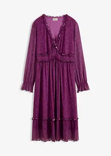 Abito midi in jersey e mesh, bonprix Abito midi in jersey e mesh, bonprix