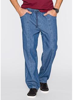 Pantalone con elastico classic fit straight, bpc bonprix collection, Blu Pantalone con elastico classic fit straight, bpc bonprix collection, Blu