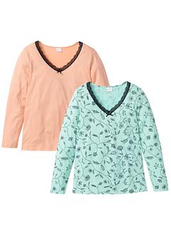 Maglia a manica lunga (pacco da 2) in cotone biologico, bpc selection Maglia a manica lunga (pacco da 2) in cotone biologico, bpc selection