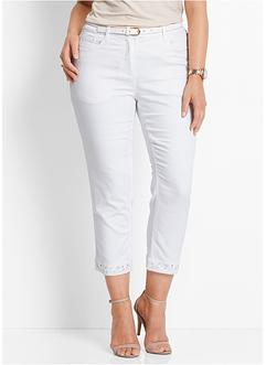 Jeans elasticizzato 7/8 con ricamo Premium, bpc selection premium Jeans elasticizzato 7/8 con ricamo Premium, bpc selection premium