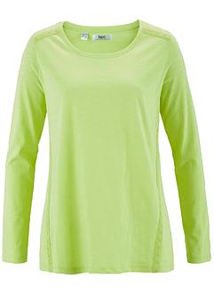 Maglia a manica lunga in filato fiammato con pizzo, bpc bonprix collection Maglia a manica lunga in filato fiammato con pizzo, bpc bonprix collection
