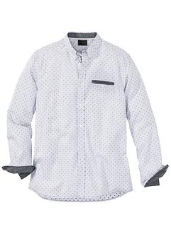 Camicia a manica lunga in microfantasia regular fit, bpc selection Camicia a manica lunga in microfantasia regular fit, bpc selection
