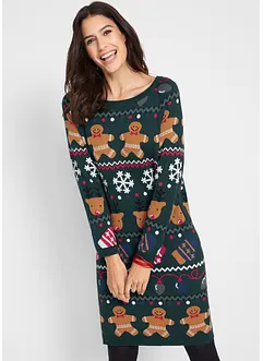 Abito in maglia natalizio con biscotti, bonprix Abito in maglia natalizio con biscotti, bonprix