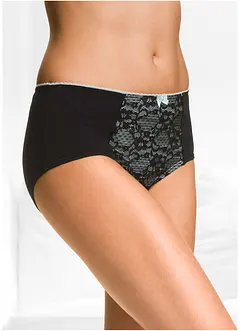 Slip alto con cotone biologico (pacco da 4), bonprix Slip alto con cotone biologico (pacco da 4), bonprix