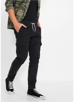 Pantaloni cargo elasticizzati con elastico in vita slim fit straight, RAINBOW