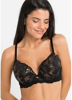 Reggiseno imbottito lucido con ferretto, bonprix Reggiseno imbottito lucido con ferretto, bonprix