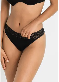 Perizoma con cotone (pacco da 4), bonprix Perizoma con cotone (pacco da 4), bonprix