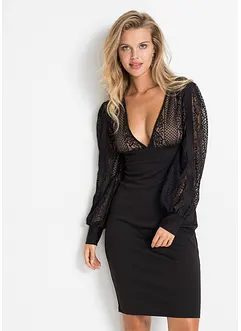 Abito con pizzo che valorizza la silhouette, bonprix Abito con pizzo che valorizza la silhouette, bonprix