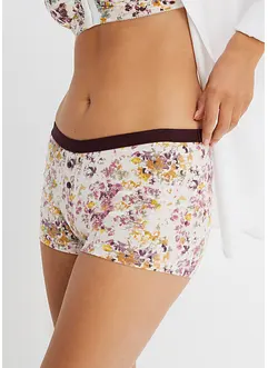 Boxer aderenti da donna con cotone biologico (pacco da 4), bonprix Boxer aderenti da donna con cotone biologico (pacco da 4), bonprix