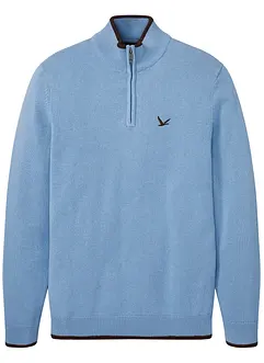 Maglione con zip e cotone riciclato, bonprix Maglione con zip e cotone riciclato, bonprix