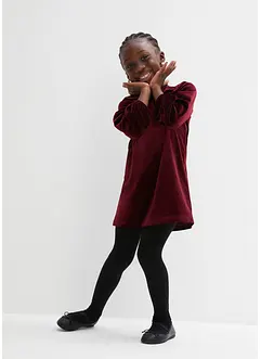 Abito in velluto con volant, bonprix Abito in velluto con volant, bonprix