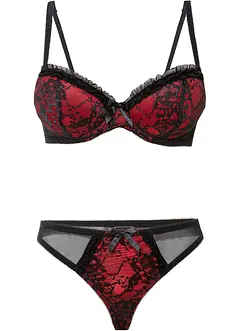 Reggiseno con coppe preformate con ferretto e perizoma (set 2 pezzi), bonprix Reggiseno con coppe preformate con ferretto e perizoma (set 2 pezzi), bonprix