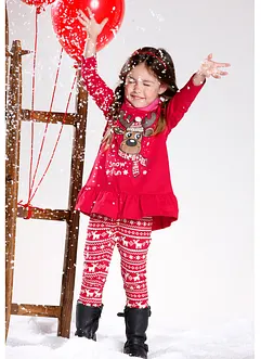 Maglia a maniche lunghe e leggings in puro cotone biologico (set 2 pezzi), bonprix Maglia a maniche lunghe e leggings in puro cotone biologico (set 2 pezzi), bonprix