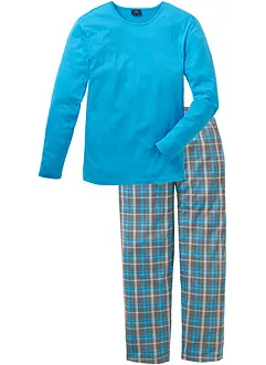 Pigiama a maniche lunghe in puro cotone, bonprix Pigiama a maniche lunghe in puro cotone, bonprix