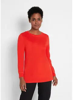 Maglia lunga con scollo rotondo e maniche lunghe  (pacco da 5), bonprix Maglia lunga con scollo rotondo e maniche lunghe  (pacco da 5), bonprix
